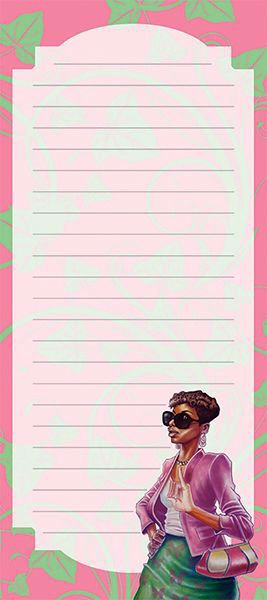 PINK & GREEN MAGNETIC NOTEPAD