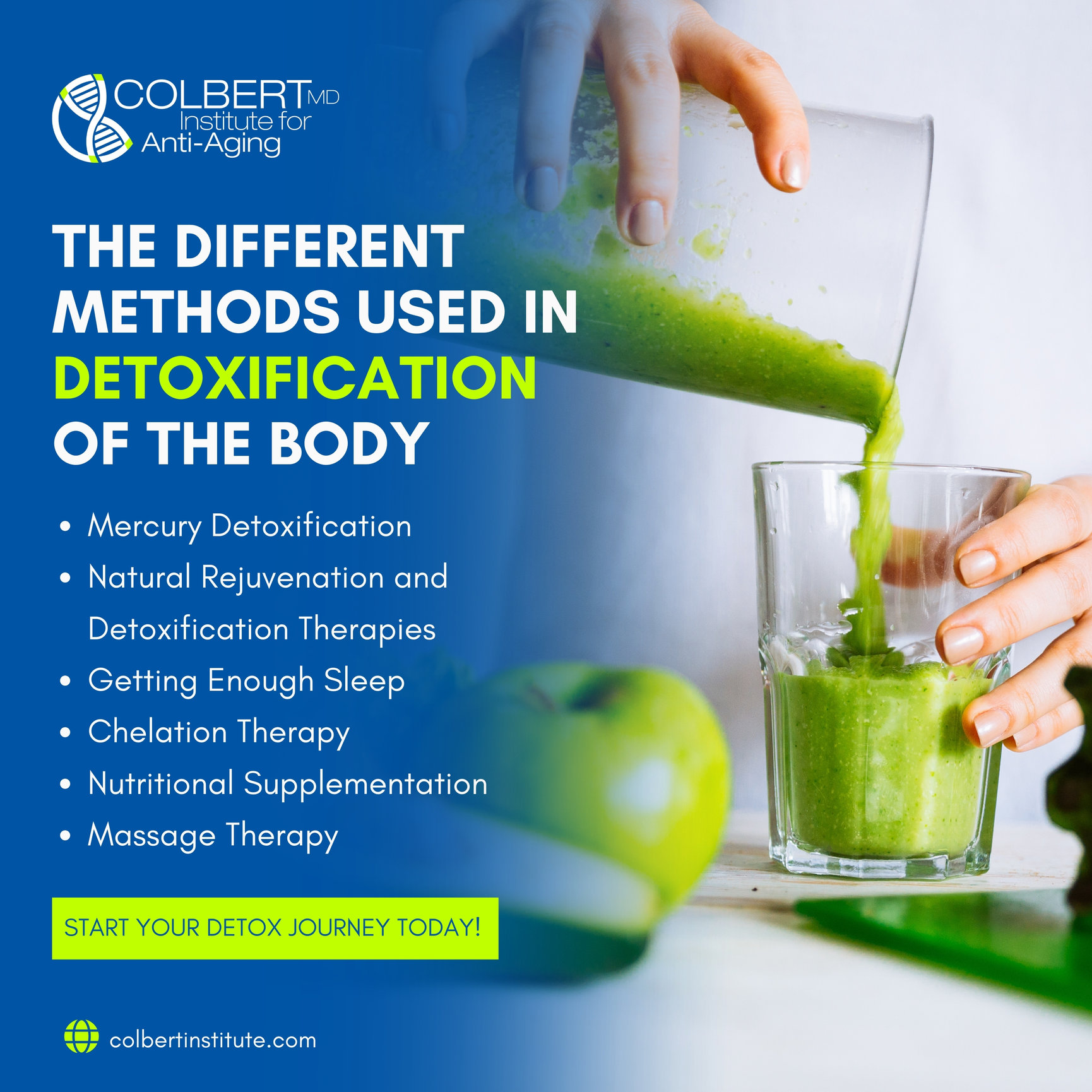 THE DIFFERENT METHODS USED IN DETOXIFICATION OF THE BODY? at Colbert ...
