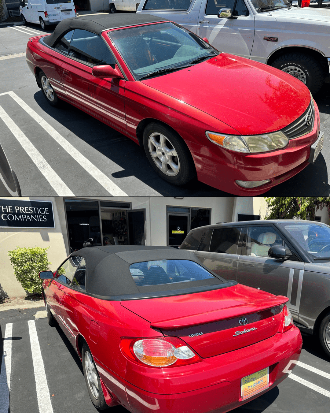 TOYOTA THE PRESTIGE COMPANIES AUTO UPHOLSTERY & CONVERTIBLE TOPS