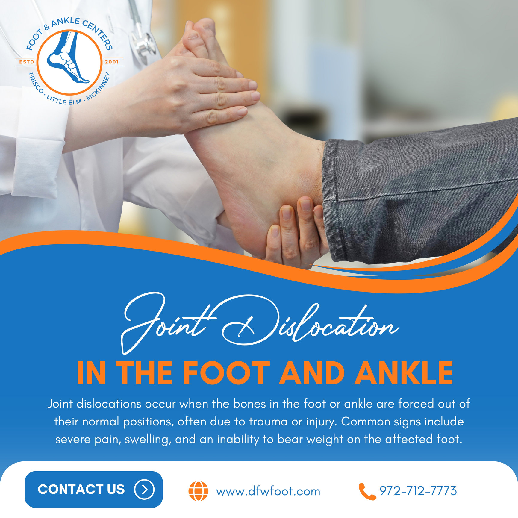 About joint dislocation in Frisco, Little Elm, and McKinney - Foot ...