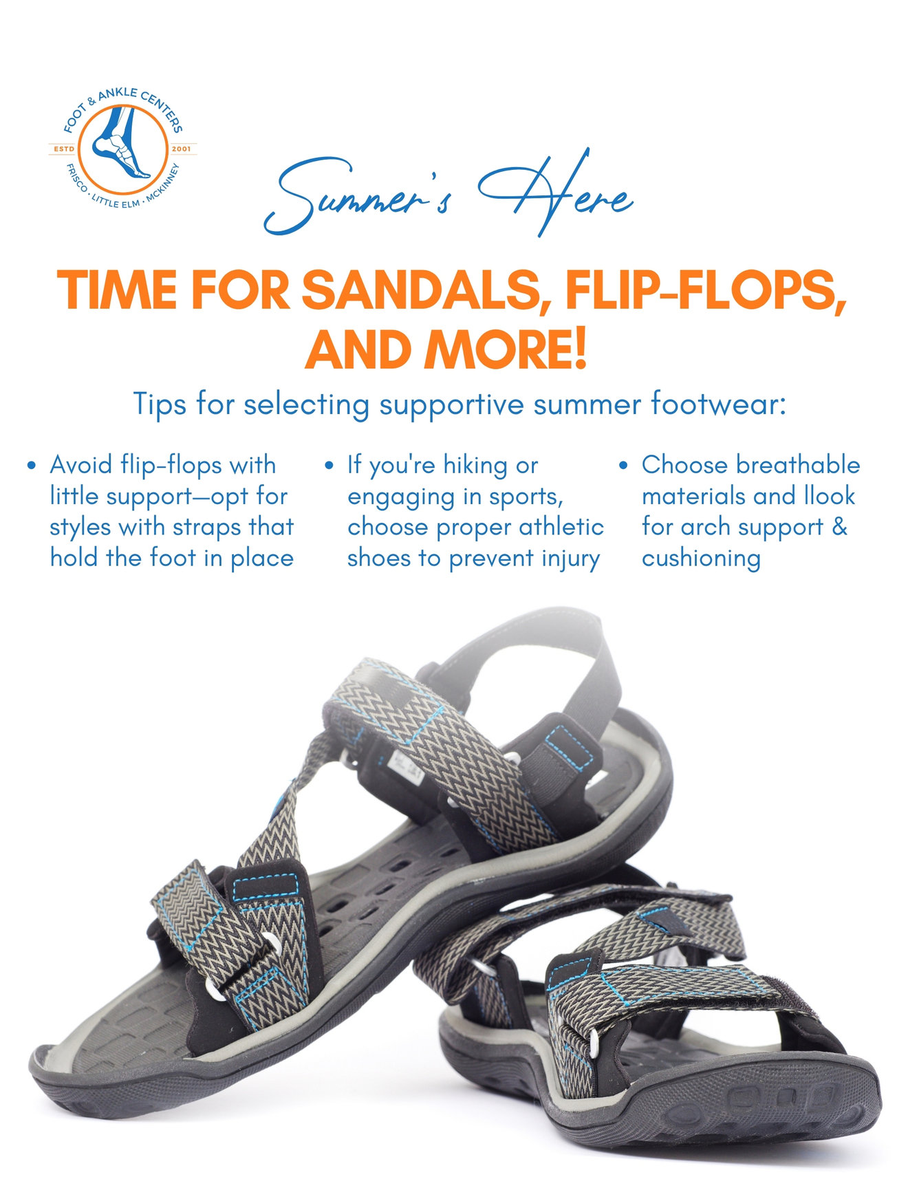 Summer Rpm Feet Summer Footwear Tips for Healthy Feet at Foot & Ankle Centers