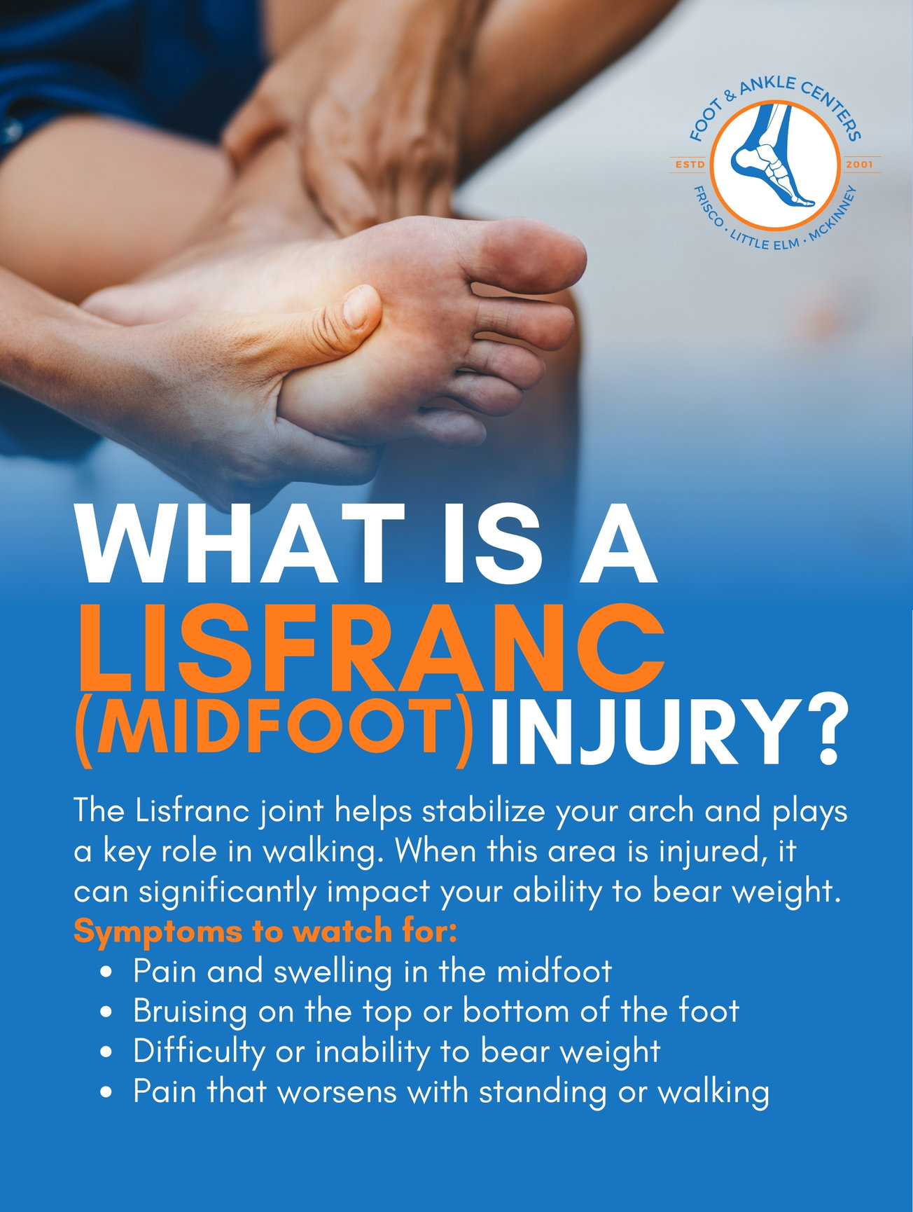 Midfoot Pain After a Fall? Know the Signs | Foot & Ankle Centers