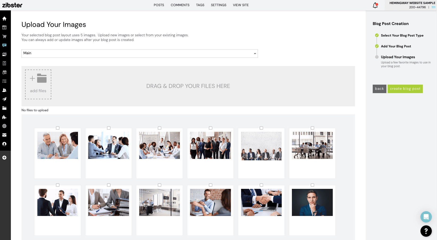 How To Create A Blog Post - Zibster Knowledge Base