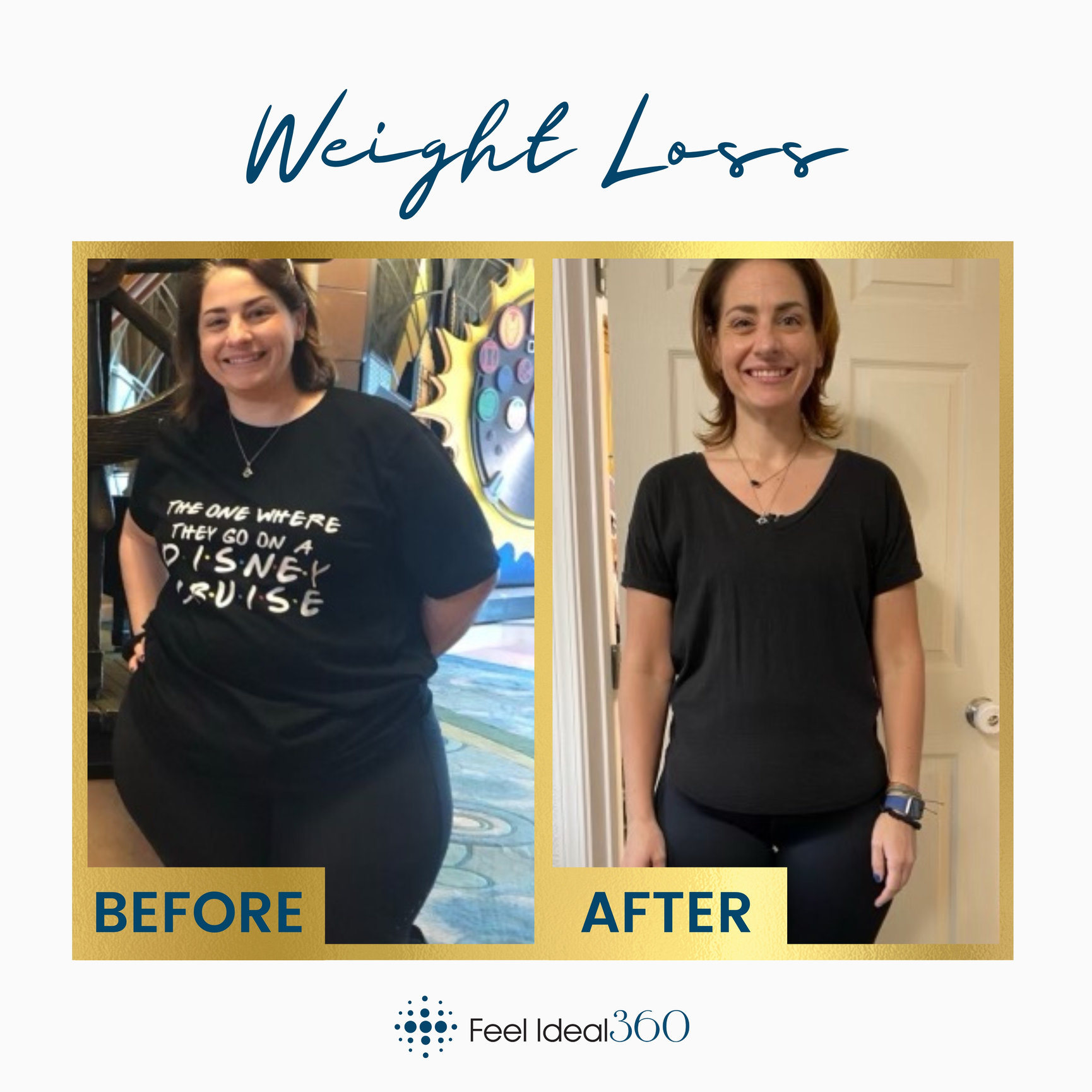 Weight Loss Before And After Feel Ideal 360 Med Spa Southlake Tx